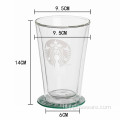 सुंदर डबल वॉल ग्लास कप